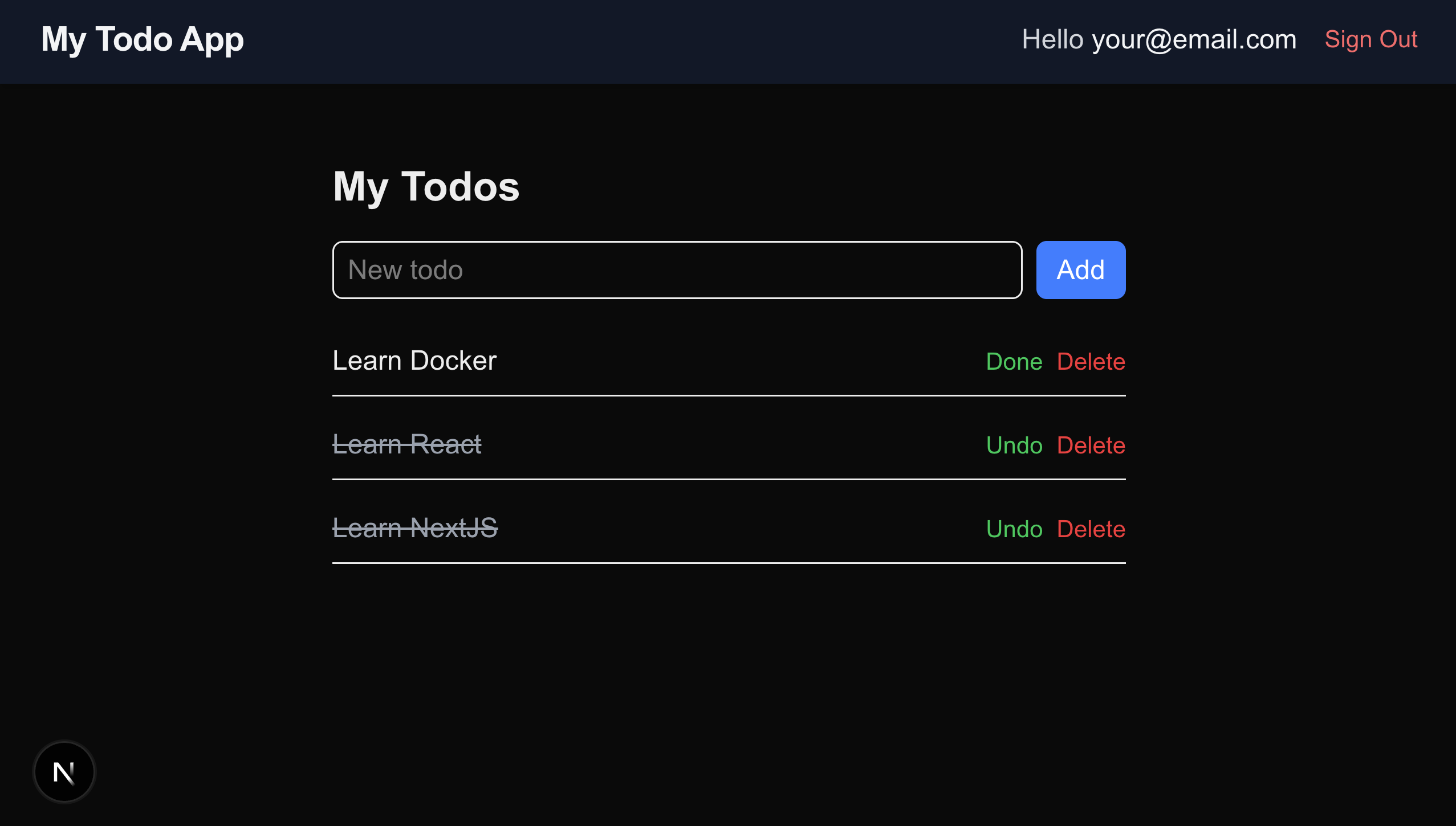 Neon Auth Todo App Demo